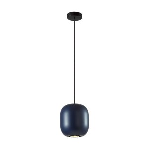 Синий металлический подвесной светильник «Cocoon»