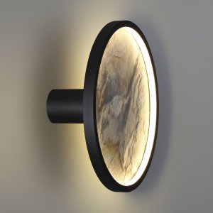 Круглый настенный светильник подсветка из камня 25Вт 3000К «Stoflake»
