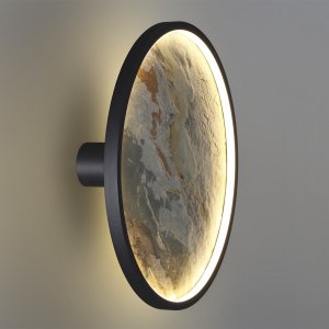 Круглый настенный светильник подсветка из камня 35Вт 3000К «Stoflake»