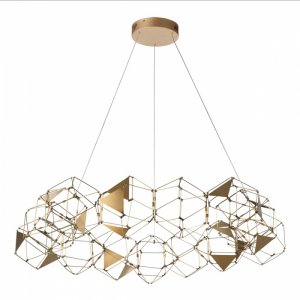 Подвесная люстра кольцо из многоугольников «Trellis»