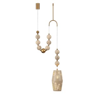 Подвесной светильник с каменным плафоном «KARELIA»