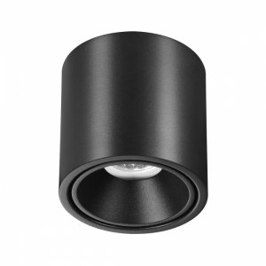 10Вт чёрный накладной потолочный светильник цилиндр «REDO»