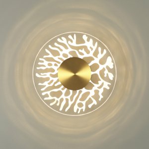 Плоский круглый настенный светильник подсветка 9Вт 3000К «Solaris»