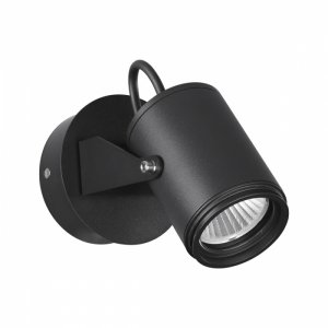 Чёрный уличный накладной поворотный светильник для акцентной подсветки 10Вт 4000К «STIMA»
