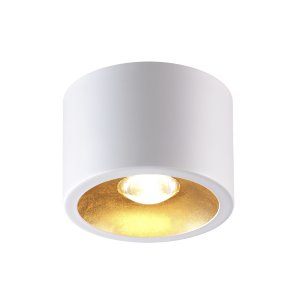 бело-золотой накладной потолочный светильник цилиндр «GLASGOW»