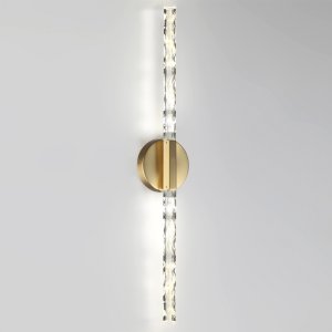 Настенный светильник подсветка с орнаментом перья «Aleta»