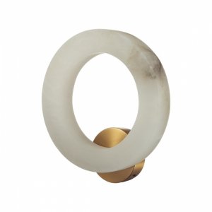 Настенный светильник кольцо из алебастра «Marbella»