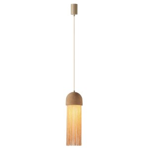 Подвесной светильник из пробки с бахромой «CORK ECODESIGN»
