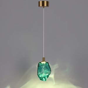 Подвесной светильник с зелёным плафоном «GEMME»