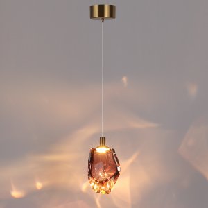 Подвесной светильник с фиолетовым плафоном 4Вт 3000К «GEMME»