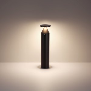 50см уличный цилиндрический светильник столбик «Coil»