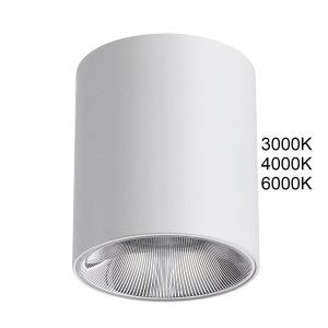 Белый накладной потолочный светильник цилиндр 12Вт 3000/4000/6000К «Brim»