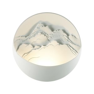 Гипсоный настенный светильник-панно горы 30см «MONTANA»