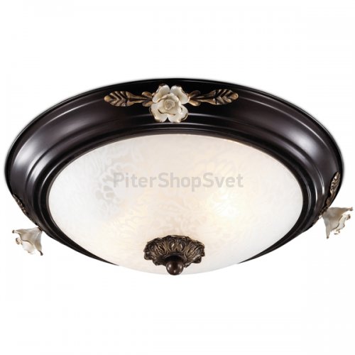 Коричневый потолочный светильник с керамическим декором 2693/2C BONE Odeon Light