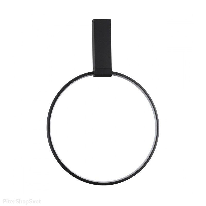 Чёрный поворотный настенный светильник кольцо 32Вт 3000К «Annel» 4318/32CL