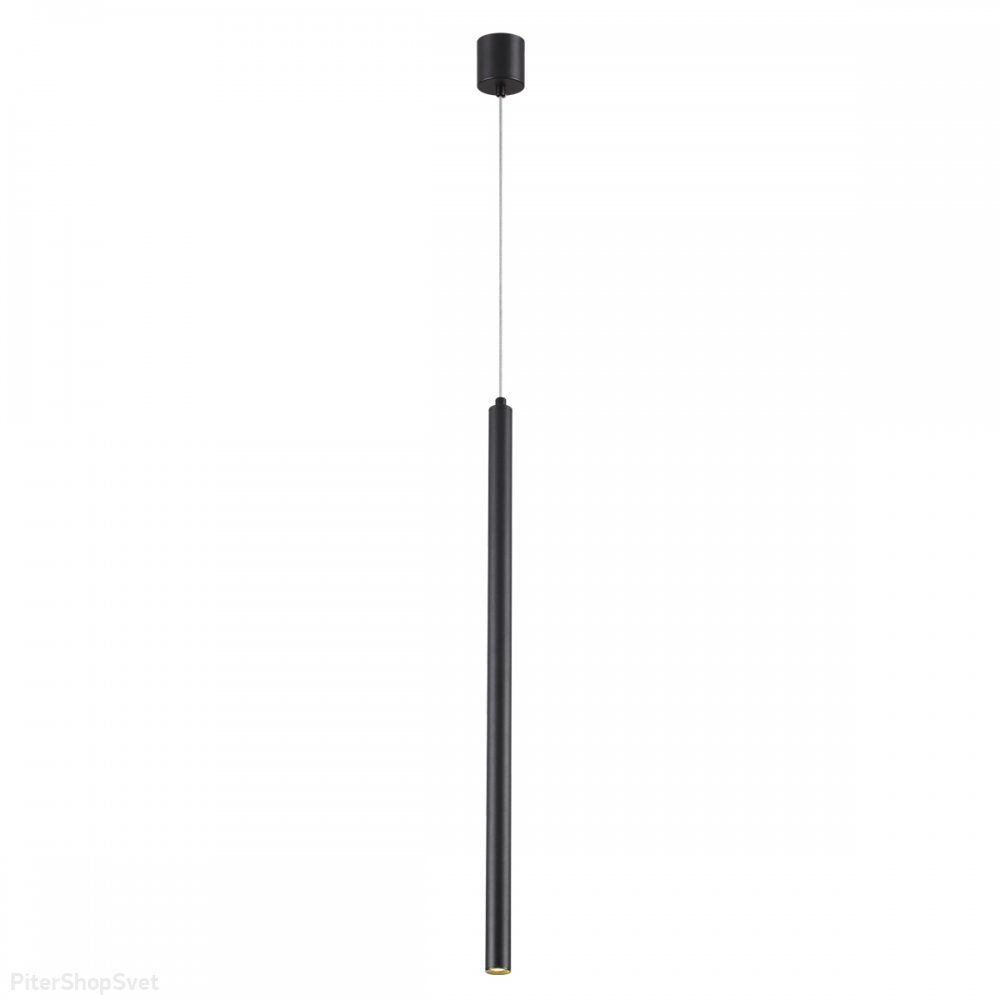 Чёрный тонкий подвесной светильник 3Вт 3000К «Fiano» 4373/3L