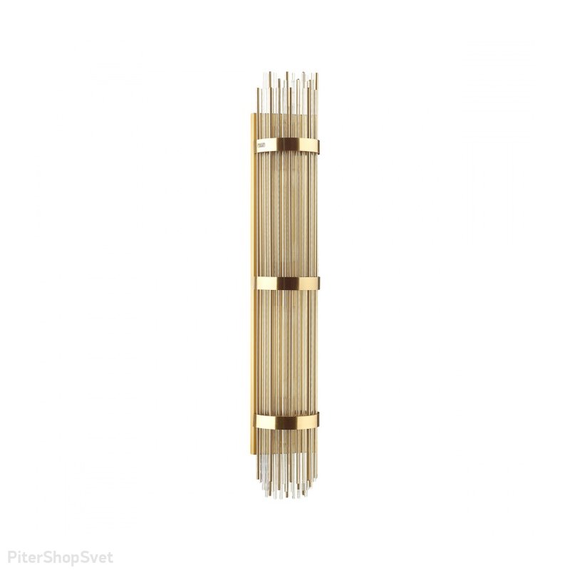 Длинный настенный светильник золотого цвета со стеклянными палочками «Hall Empire» 4854/6W