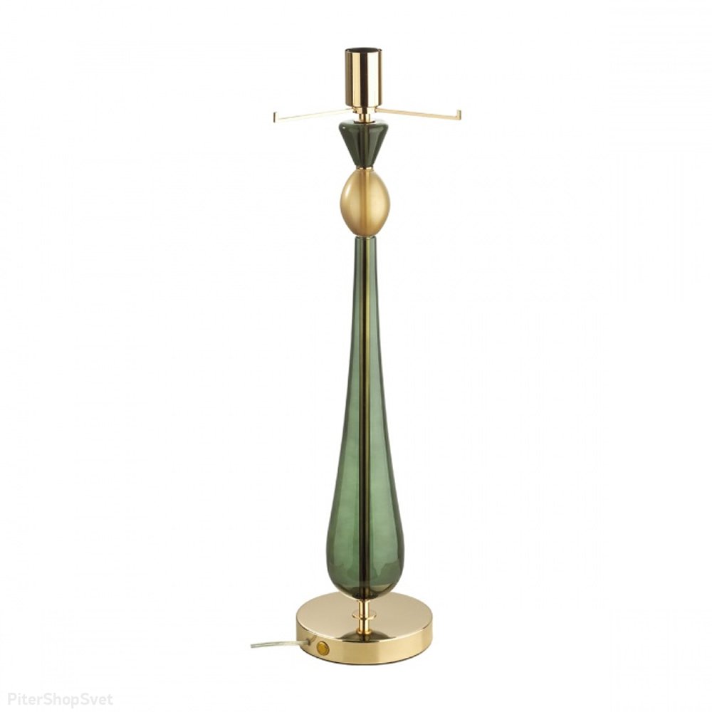 Зелёно-золотая настольная лампа без плафона «Tower» 4889/1T