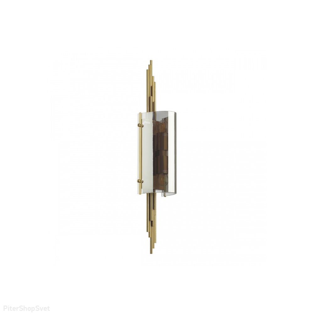 Настенный светильник, античная бронза/дымчатый «Margaret» 4895/2W