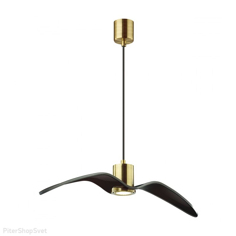 Бронзово-чёрный подвесной светильник птица «BIRDS» 4900/1B