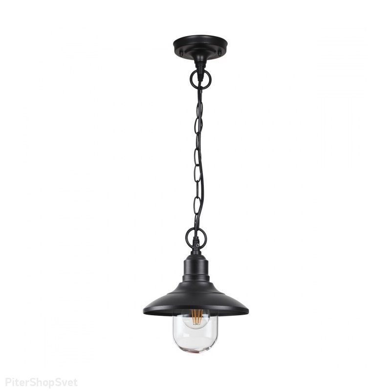 Чёрный уличный подвесной светильник «Campa» 4965/1