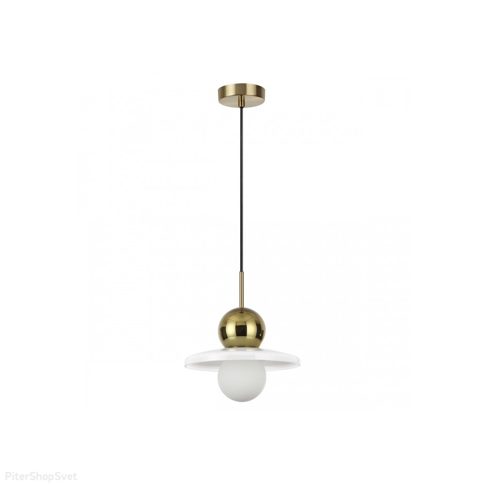 Бело-золотой подвесной светильник «Hatty» 5014/1B