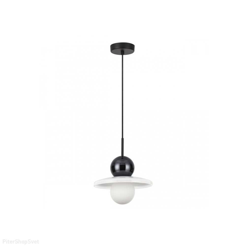 Чёрно-белый подвесной светильник «Hatty» 5014/1D