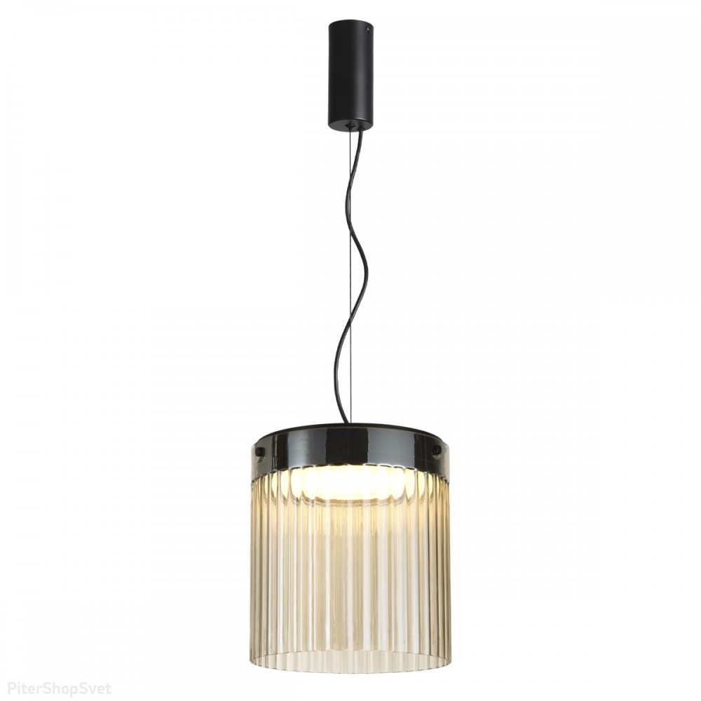 Светодиодный подвесной светильник с янтарным плафоном «Pillari» 5047/20L