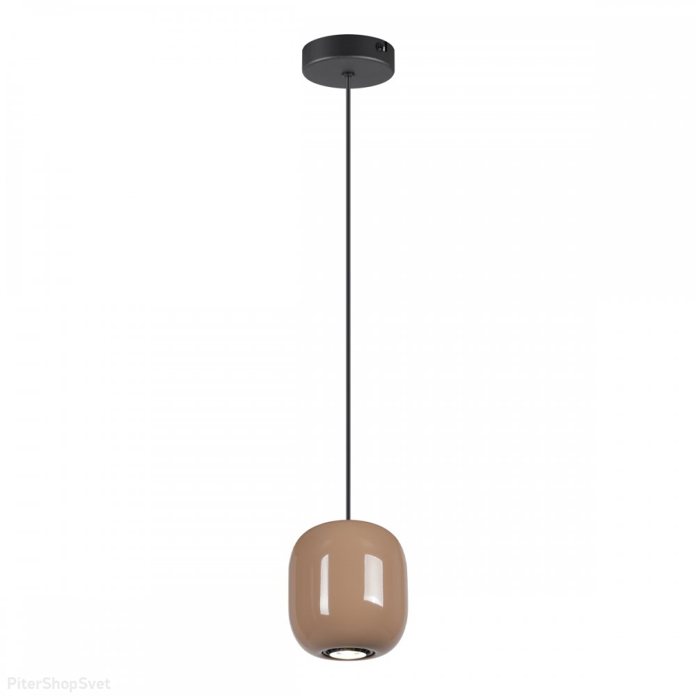 Светло-терракотовый металлический подвесной светильник «Ovali» 5053/1G