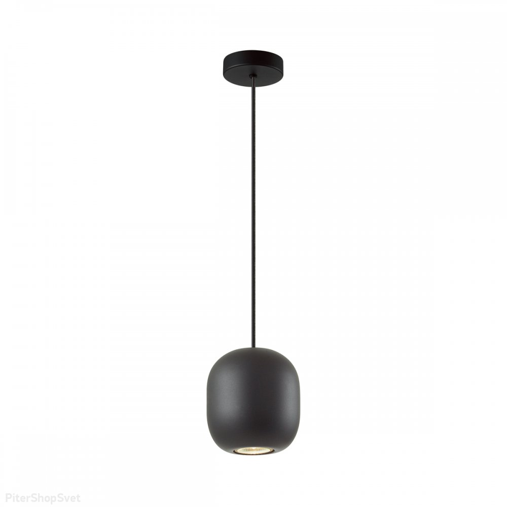 Чёрный металлический подвесной светильник «Cocoon» 5060/1BA