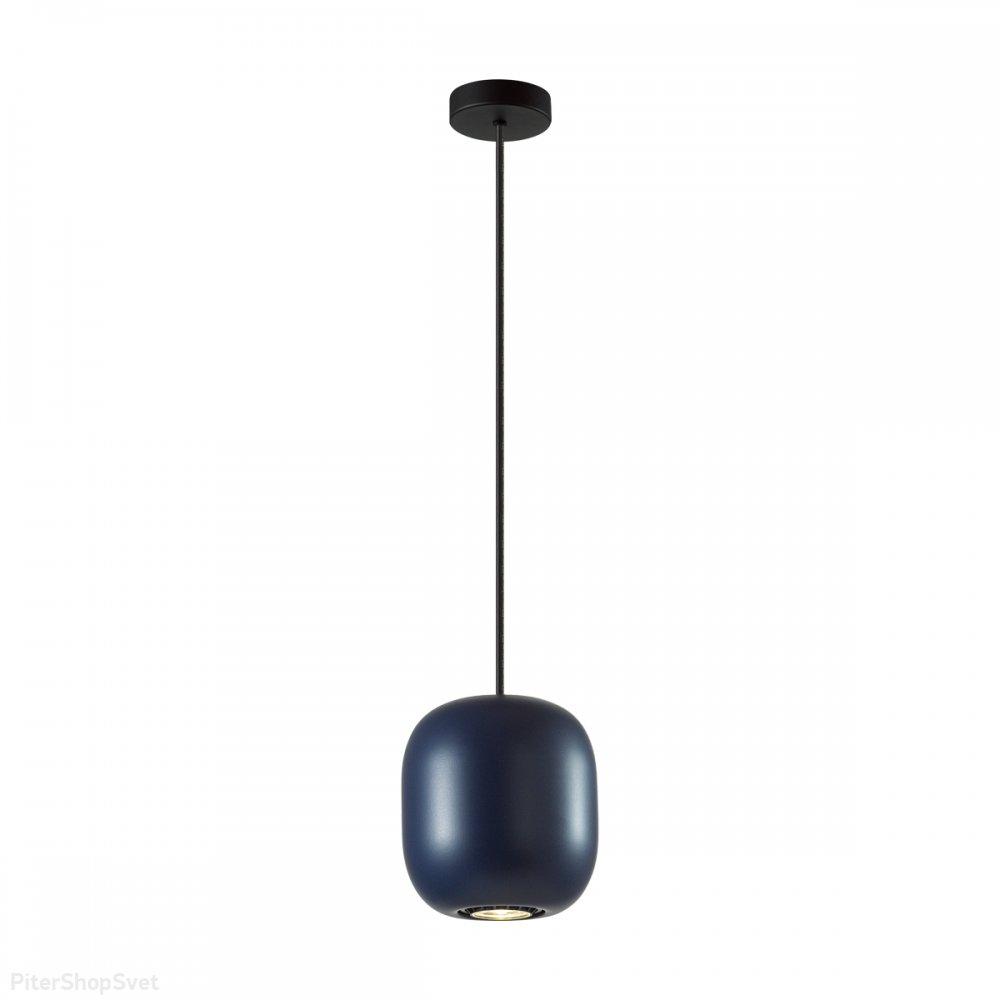 Синий металлический подвесной светильник «Cocoon» 5060/1CA