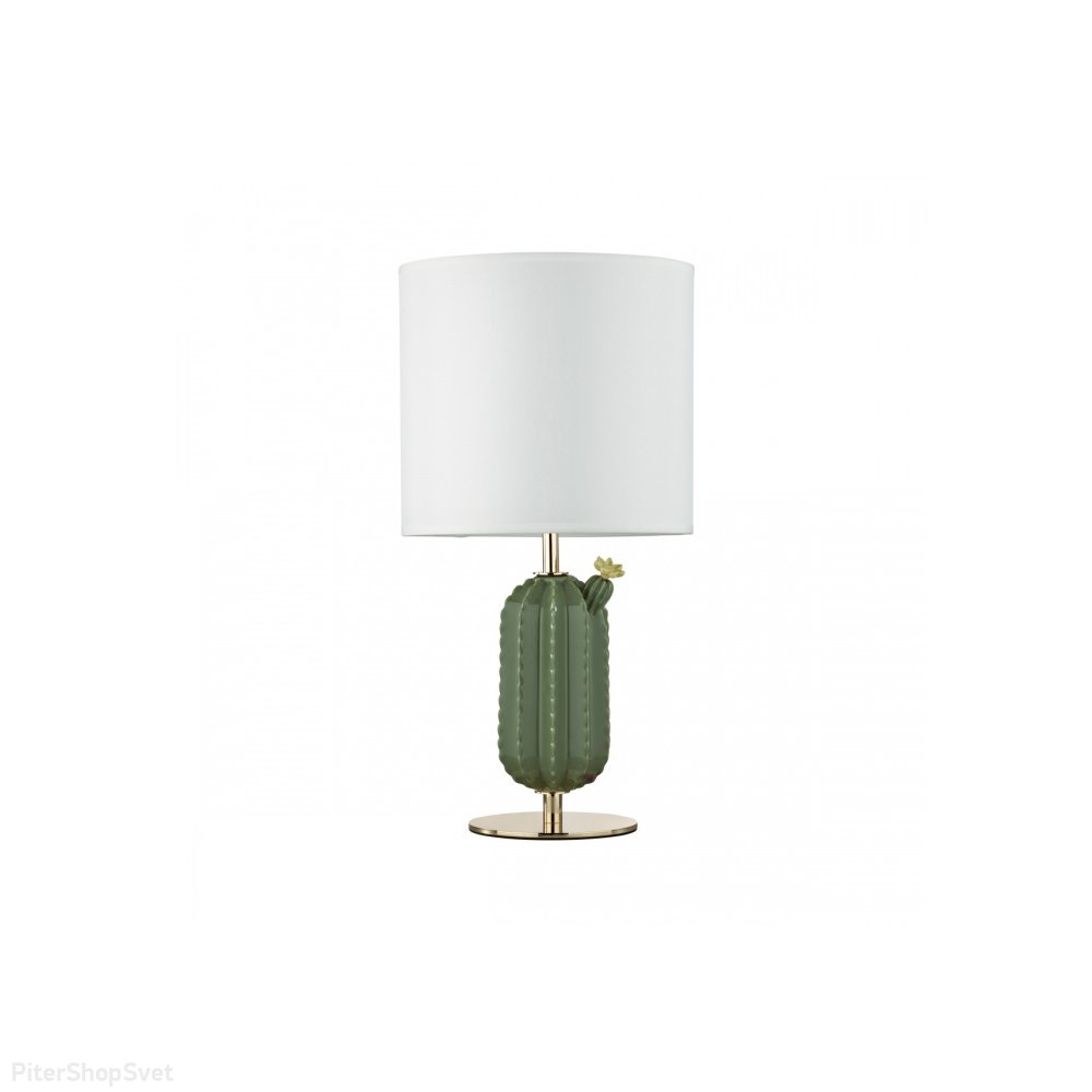 Настольная лампа кактус с абажуром цилиндр «Cactus» 5425/1T