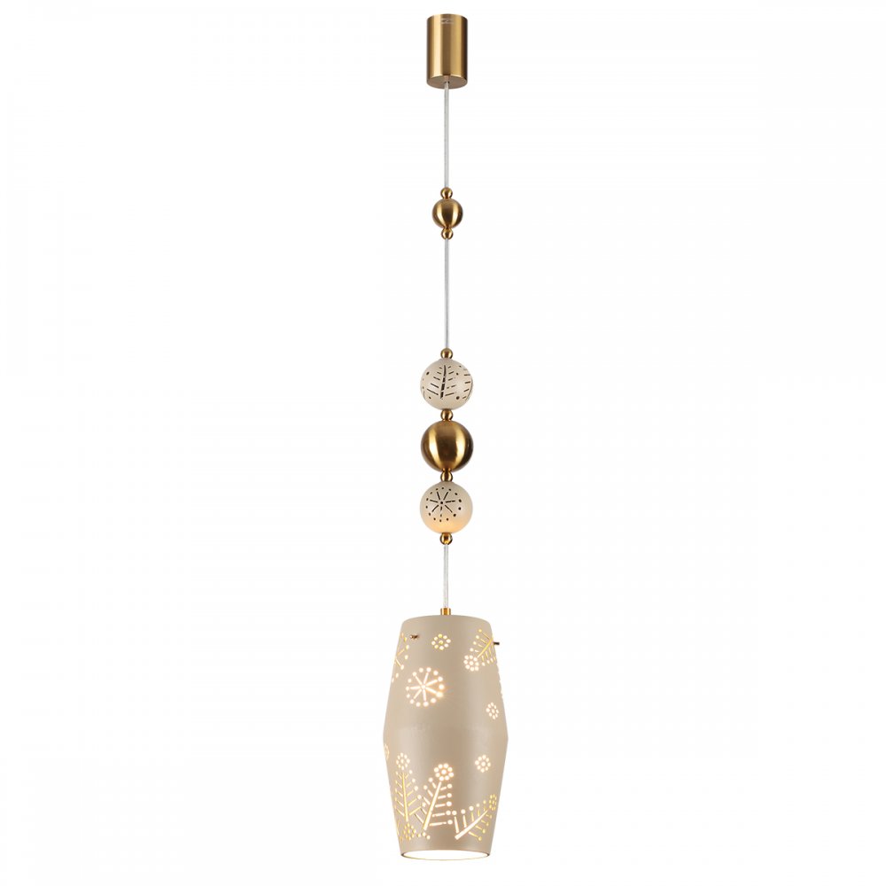 Подвесной светильник с керамическим плафоном и декором «KARELIA» 5444/1