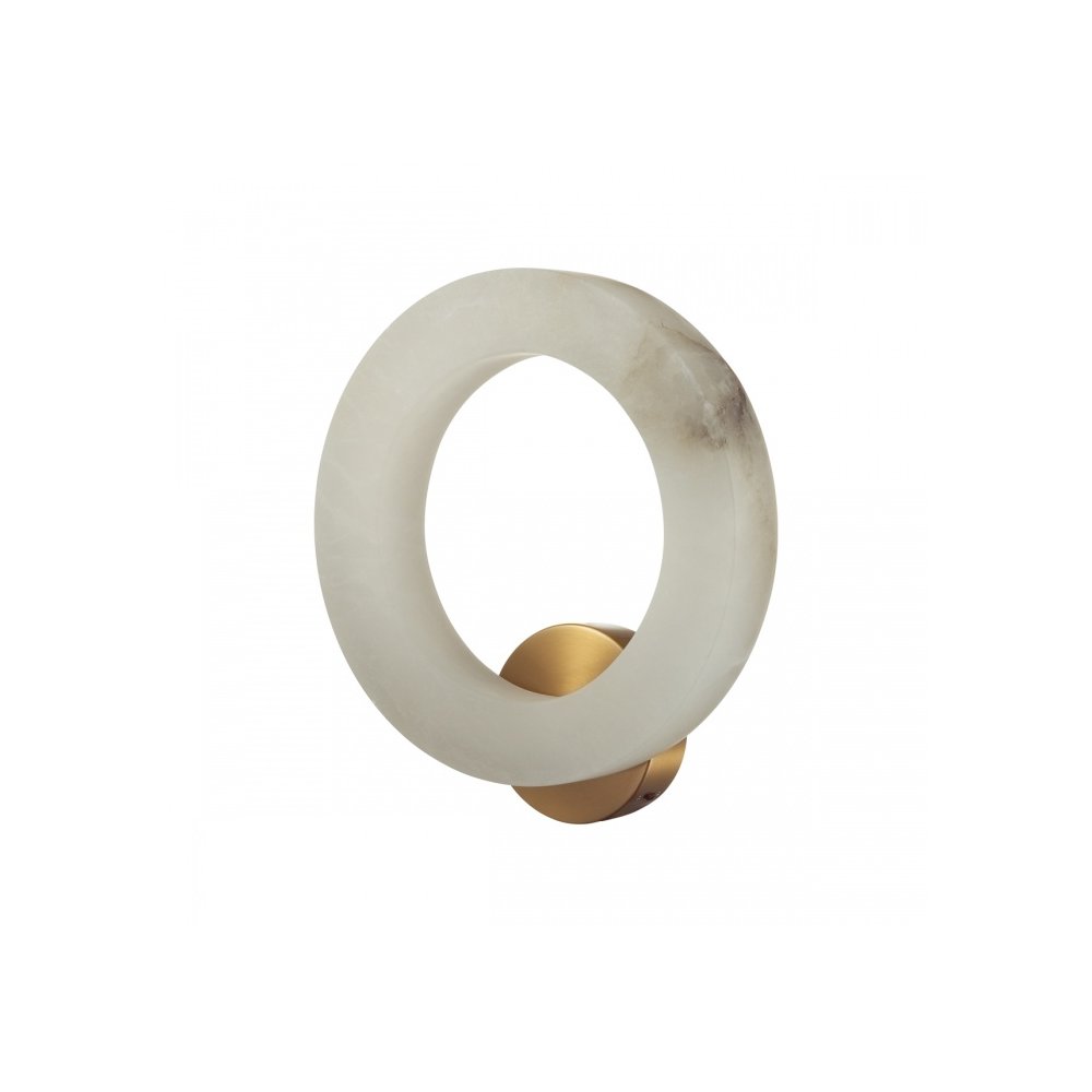 Настенный светильник кольцо из алебастра «Marbella» 6685/25WL