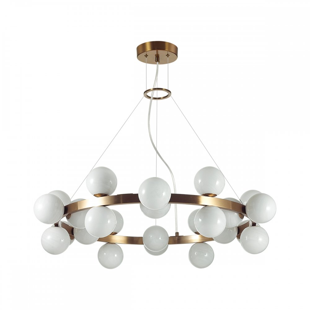 Подвесная люстра кольцо с плафонами шар «MAGIA» 7109/24