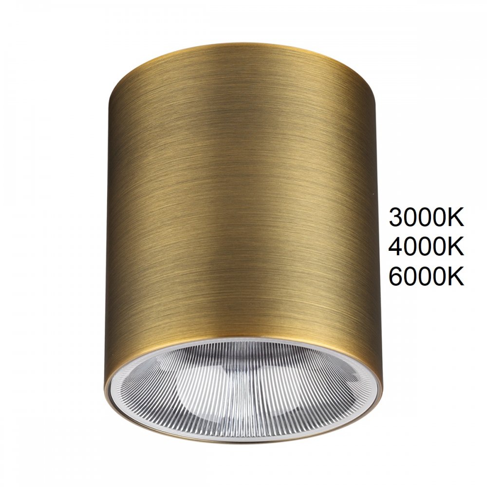 Накладной потолочный светильник цилиндр 12Вт 3000/4000/6000К «Brim» 7137/12CL