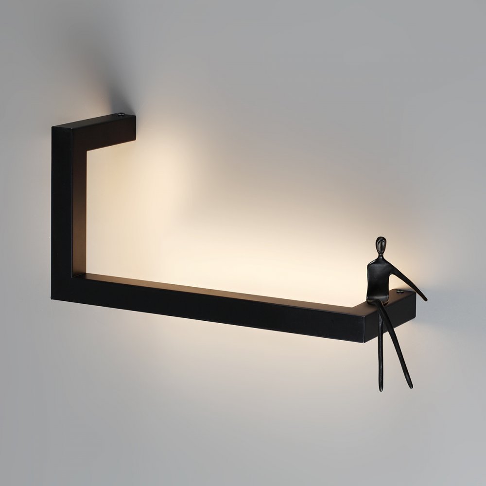 Настенный светильник-полка подсветка с человечком «GRAFIC» 7153/10WL