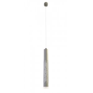 Серый подвесной светильник цилиндр 20Вт 4000К «Borgia»