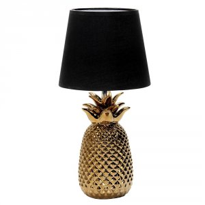 Керамическая настольная лампа золотой ананас «Caprioli»