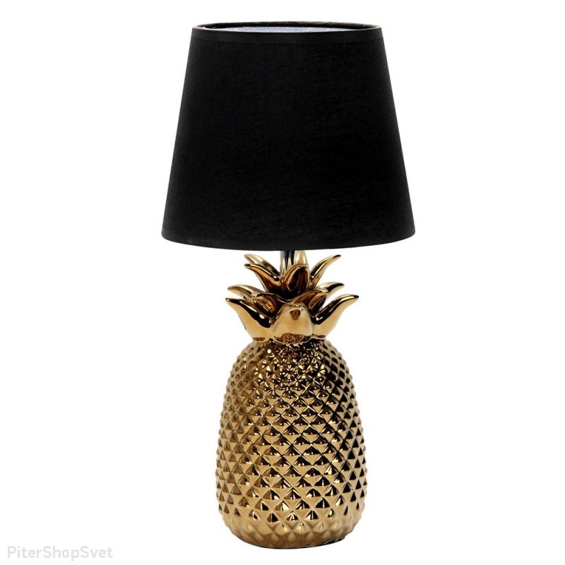 Керамическая настольная лампа золотой ананас «Caprioli» OML-19714-01