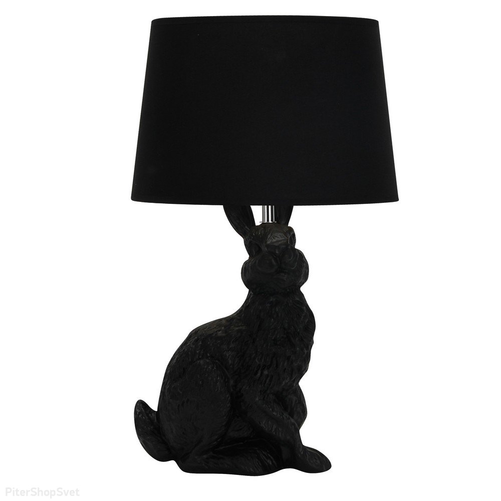 Чёрная настольная лампа заяц «Piacenza» OML-19924-01