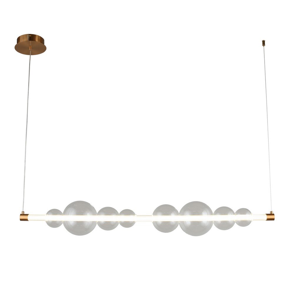 Длинный подвесной светильник с шарами «Abbazia» OML-65903-08