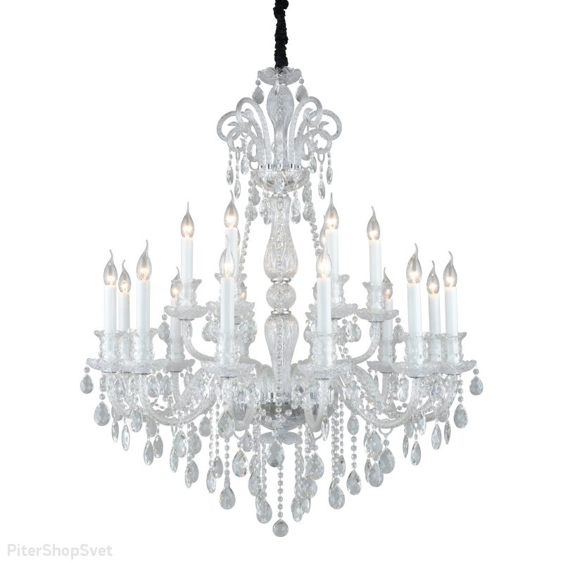Хрустальная подвесная люстра со свечами «Formello» OML-89203-18