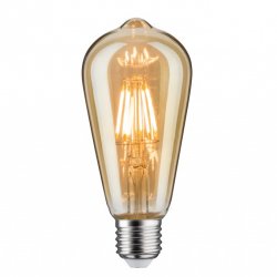 6,5W Лампа светодиодная RUSTIKA E27 GOLD 1700K 28391