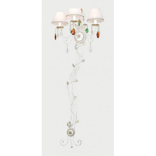 Трехрожковое бра с хрустальными подвесками «астра» РБ 1103АХ/Б