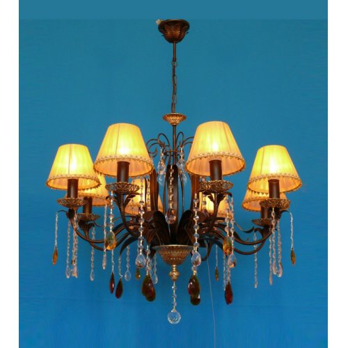 Люстра с хрустальными подвесками «астра» рл 1108ах/ч