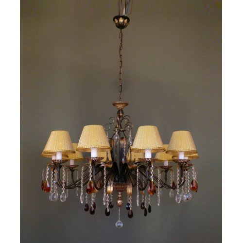 Люстра с хрустальными подвесками «астра» рл 1110ах/ч