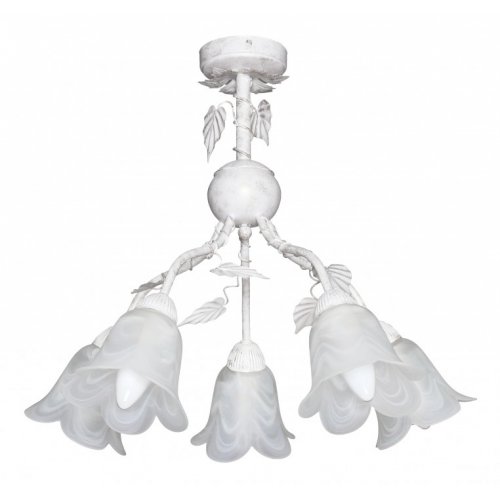 Белая люстра на штанге Акация RS_RL_2305P_B