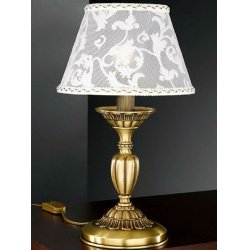 Настольная лампа с текстильным абажуром «7432»
