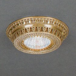 Встраиваемый светильник из латуни золотого цвета